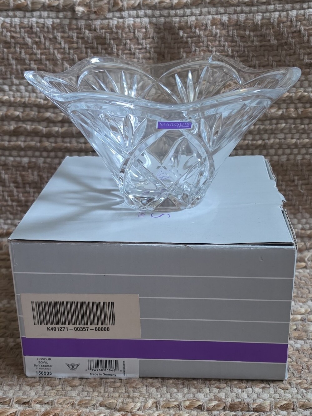 🌿 Marquise Clear Crystal Decorative Bowl - Clear